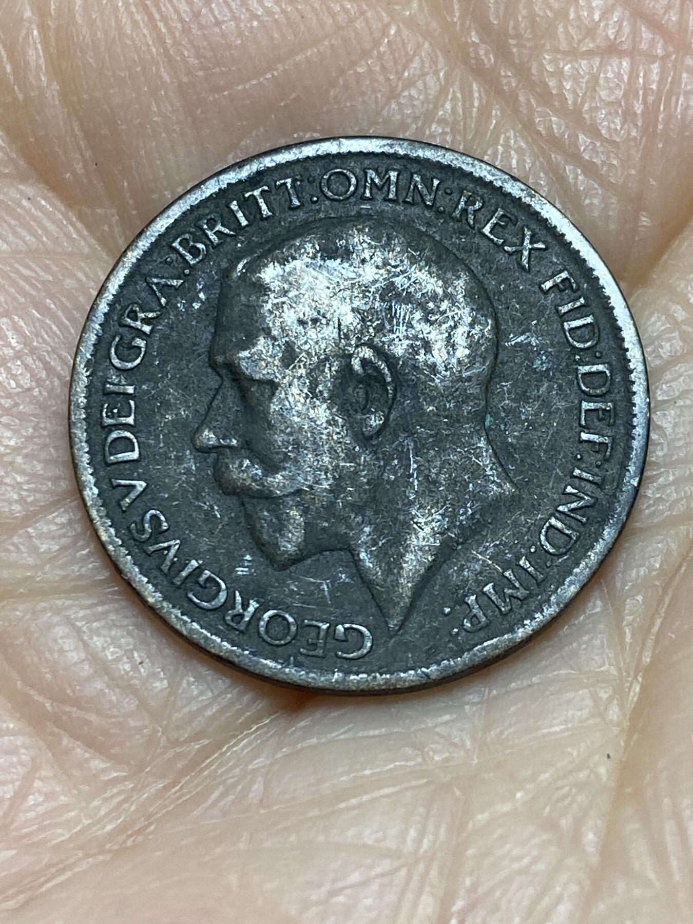 2025年第一百二十四场(总第一百五十场）外国好品散币(免佣金) 英国🇬🇧1919年1法新(乔治五世第二版)