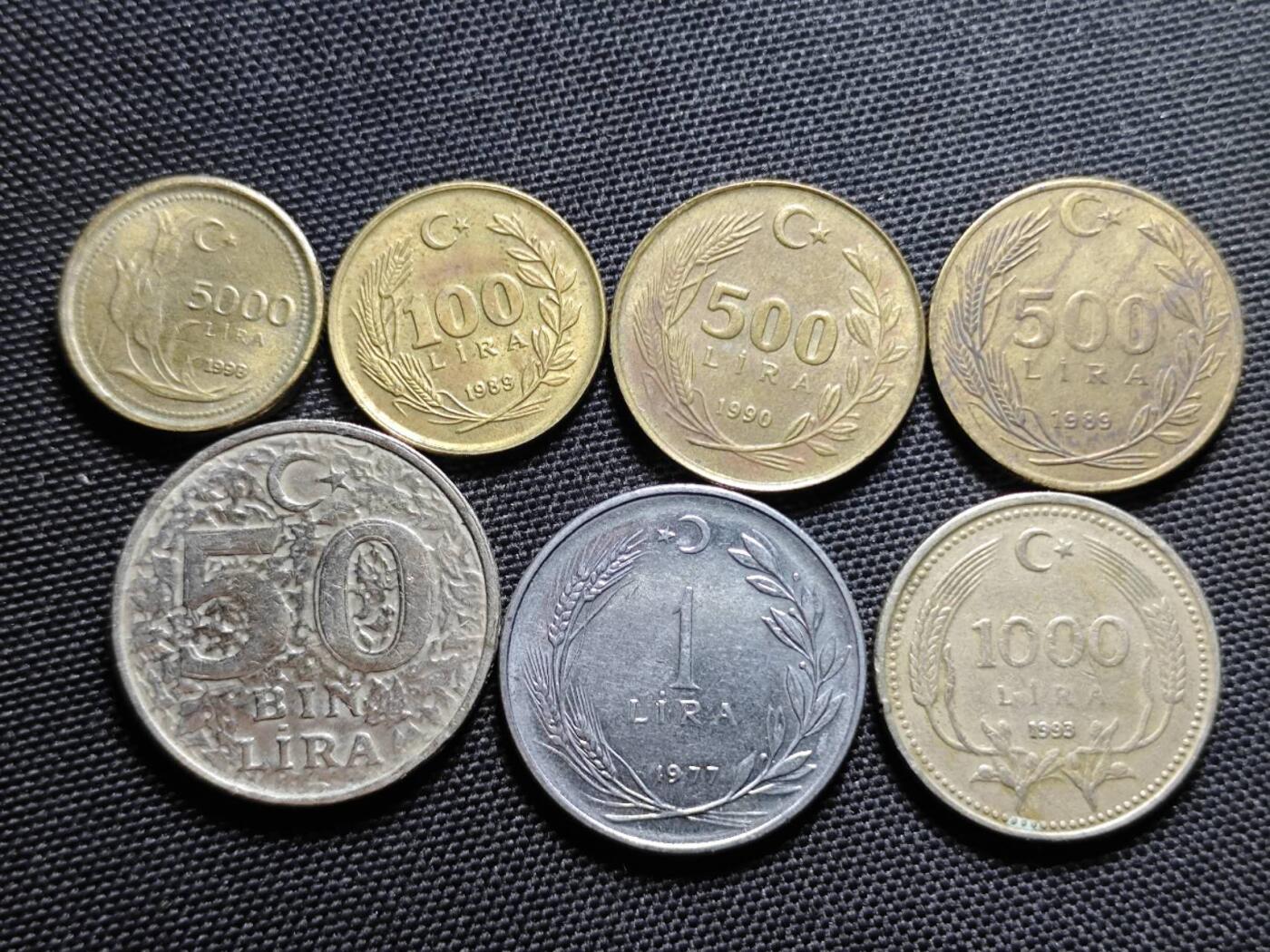 KK钱币收藏小铺  第365场  2月预留时间 周末发货  土耳其一组20枚