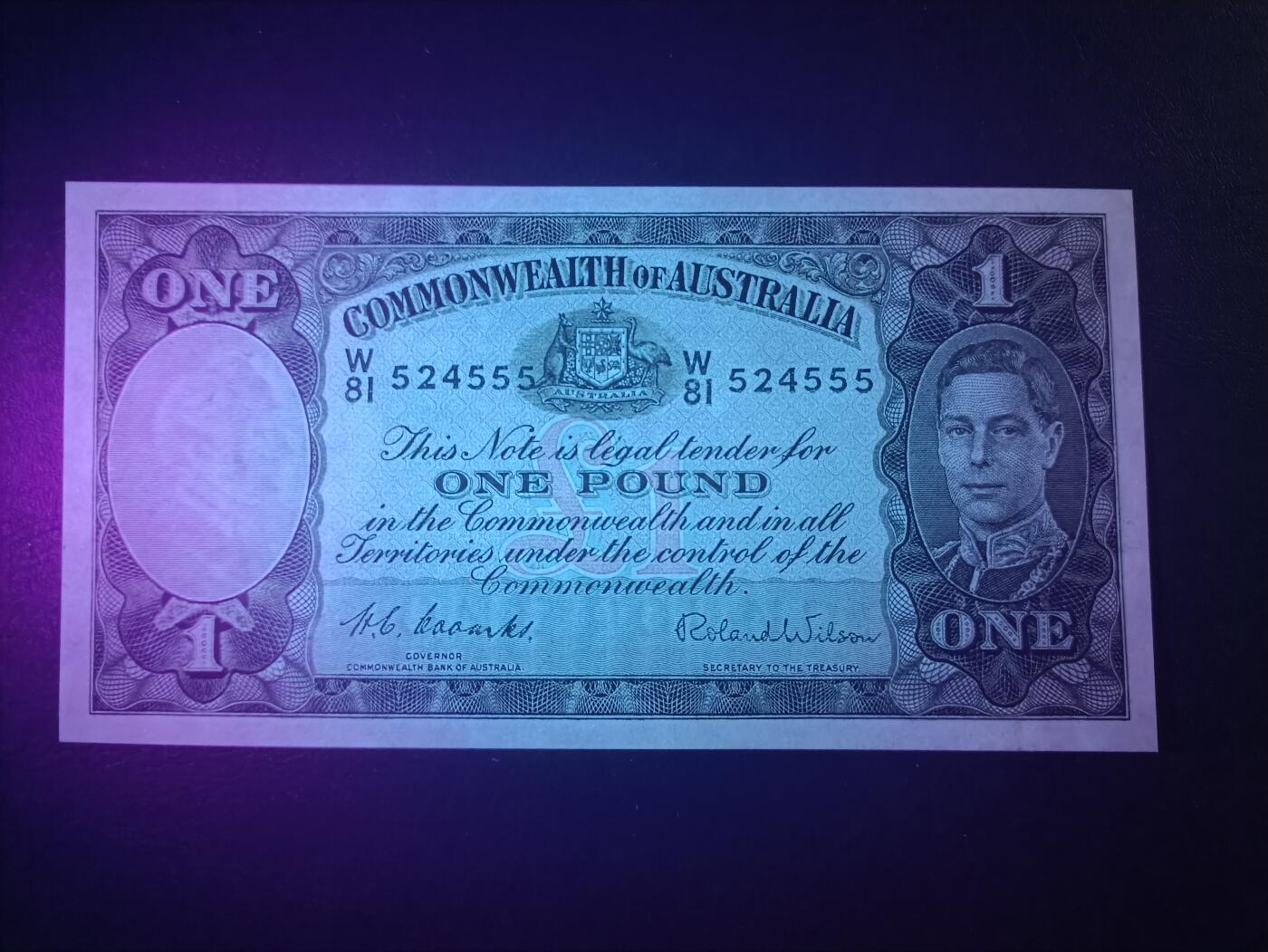 2025十一月第二期，总第200期 澳大利亚1938版1镑UNC-豹子号555，乔治六世国王和牧羊浮雕