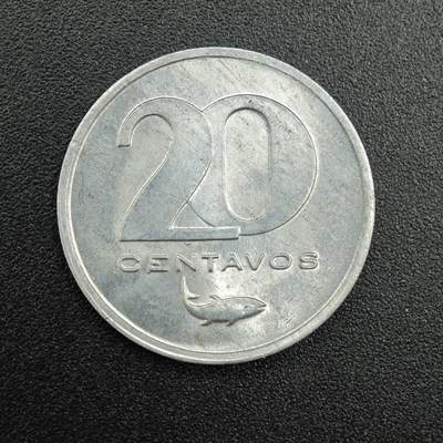 【淘币小摊】实时拍第七百九十拍   散币场   满百包邮可预留二周 每周一统一发货   - 佛得角1977年20分铝币