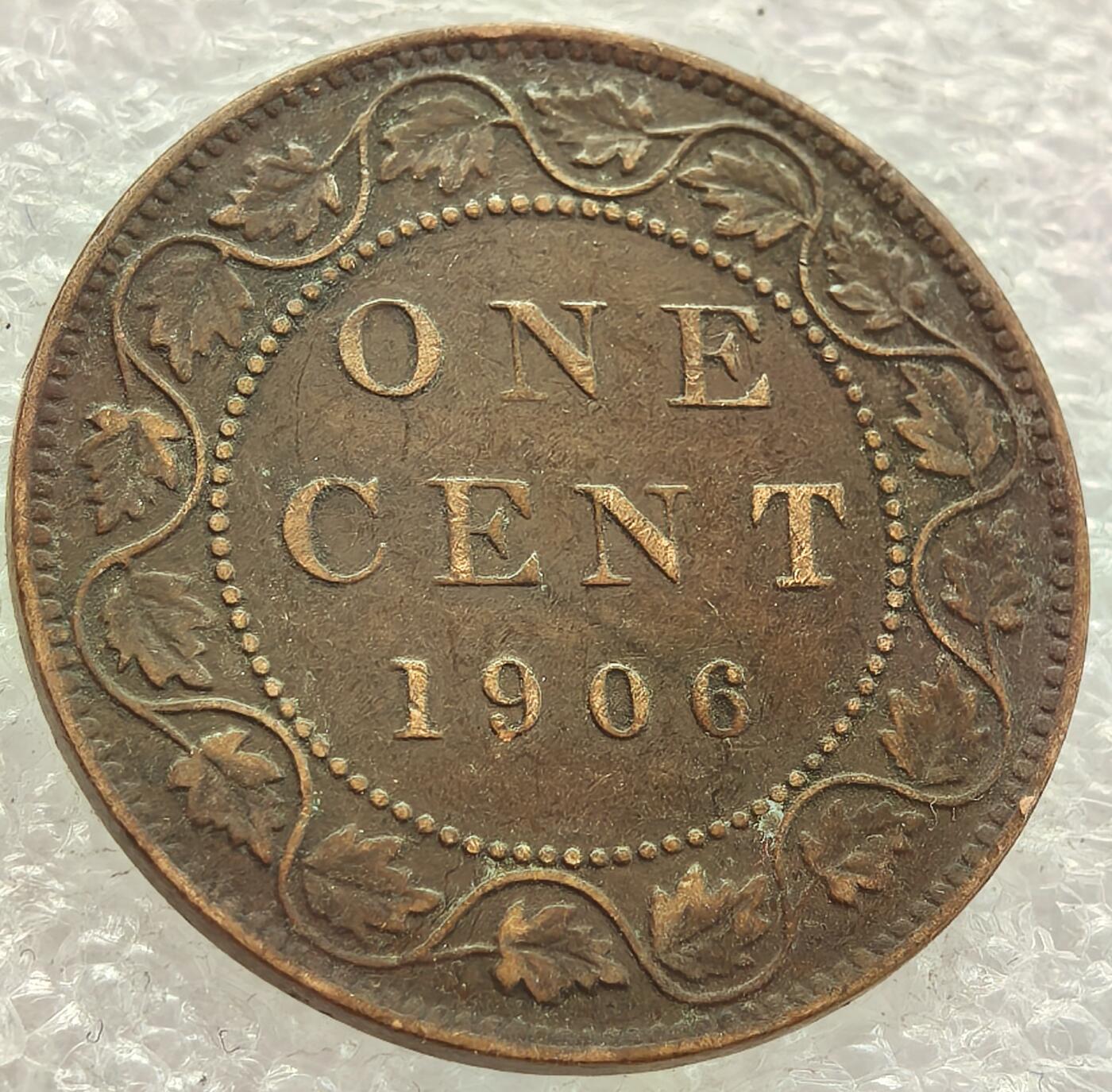  外国优质老铜币银币，周六九点倒数截拍，满百包邮，可寄存半年，喜欢朋友微信扫描二维码可直接参拍 加拿大爱德华七世1906年壹分