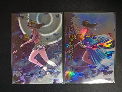 花开卡拍第46期（11月9号周日截拍，品控勿拍!!!拍品不寄存，运费5元，自制卡难免瑕疵，可能存在轻微撞角爆边等出厂瑕疵，品控介意勿拍！） - 纵横卡牌 繁花集-织女 粗闪+彩闪