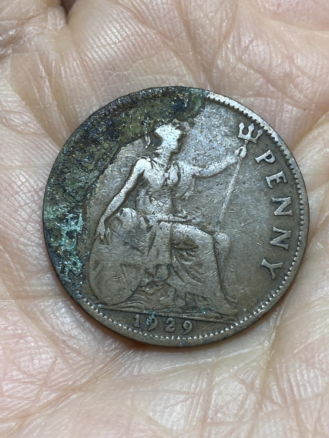 2025年第一百二十五场(总第一百五十一场）外国好品散币(免佣金) 英国🇬🇧1929年半便士(乔治五世第三版)