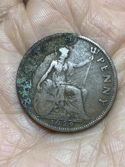 2025年第一百二十五场(总第一百五十一场）外国好品散币(免佣金) - 英国🇬🇧1929年半便士(乔治五世第三版)