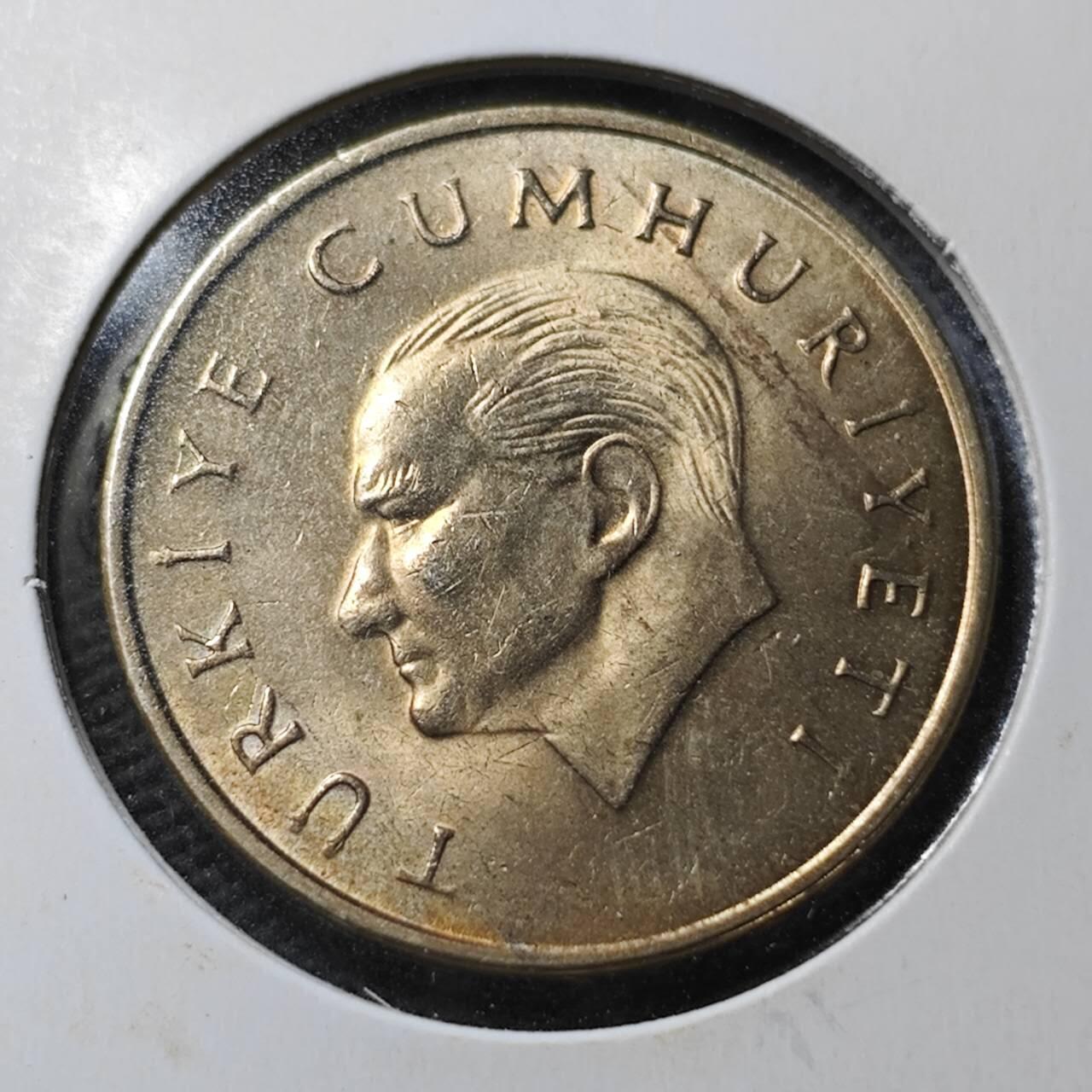 KK钱币收藏小铺  第365场  2月预留时间 周末发货  1996土耳其10BIN里拉 玫瑰花 好品