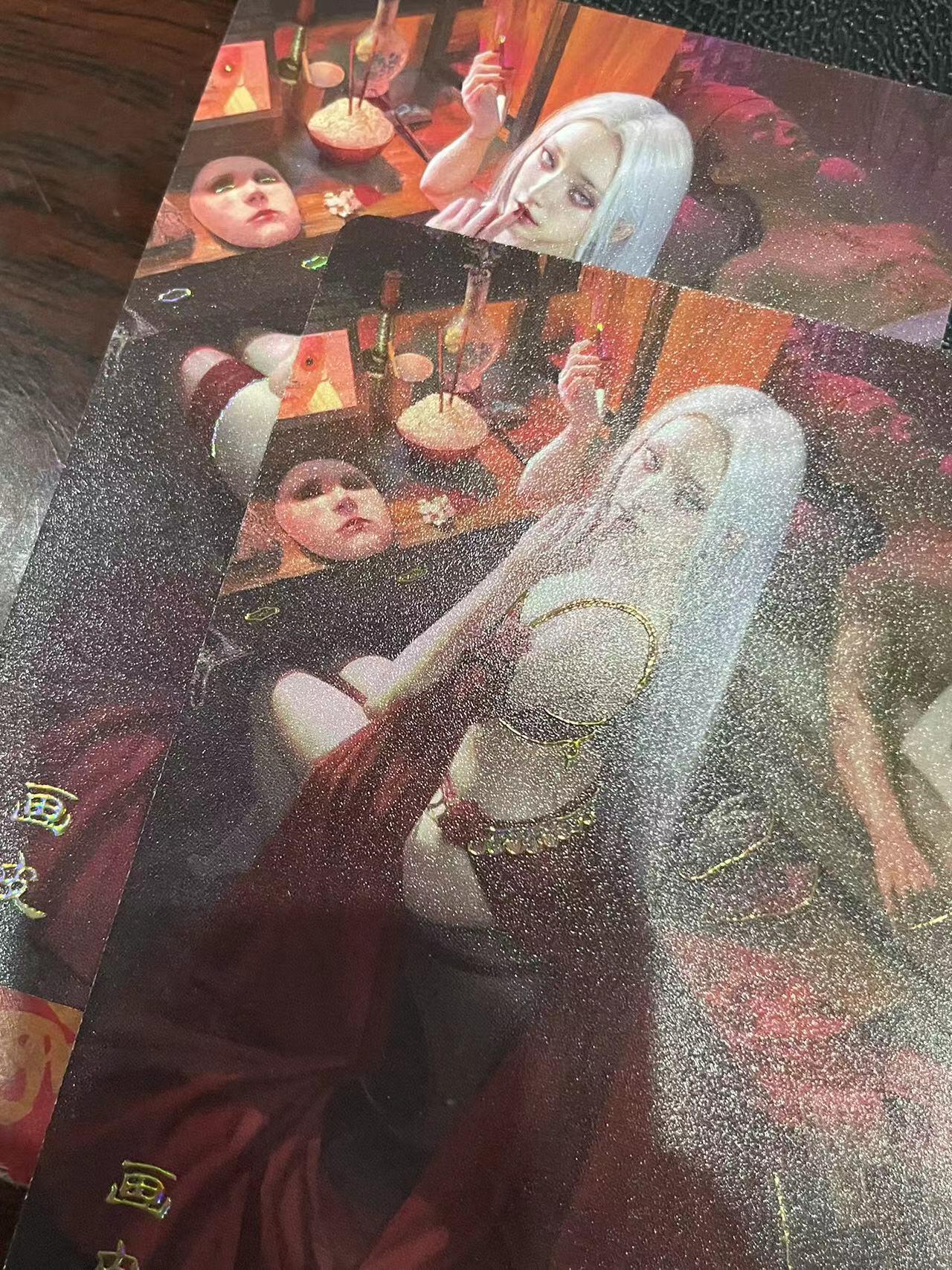 寸草不生拍卖会 第十三期 （ 持续收拍中） 燎原卡牌 ST-Brush 老师 刷子老师作品 幻彩双服饰 -画皮