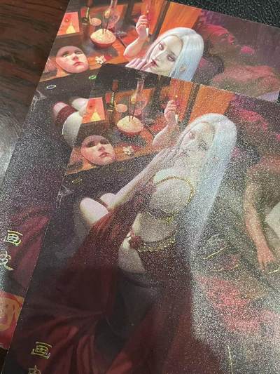 寸草不生拍卖会 第十三期 （ 持续收拍中） - 燎原卡牌 ST-Brush 老师 刷子老师作品 幻彩双服饰 -画皮