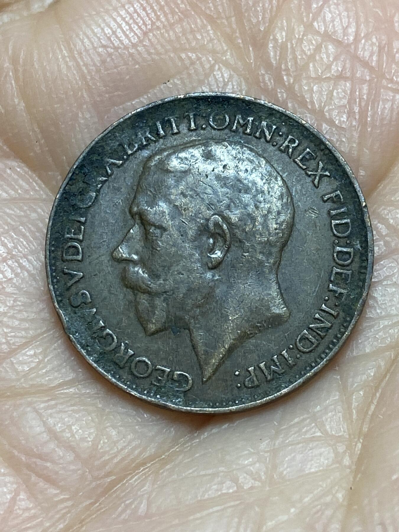 2025年第一百二十四场(总第一百五十场）外国好品散币(免佣金) 英国🇬🇧1925年1法新(乔治五世第二版，关门年)