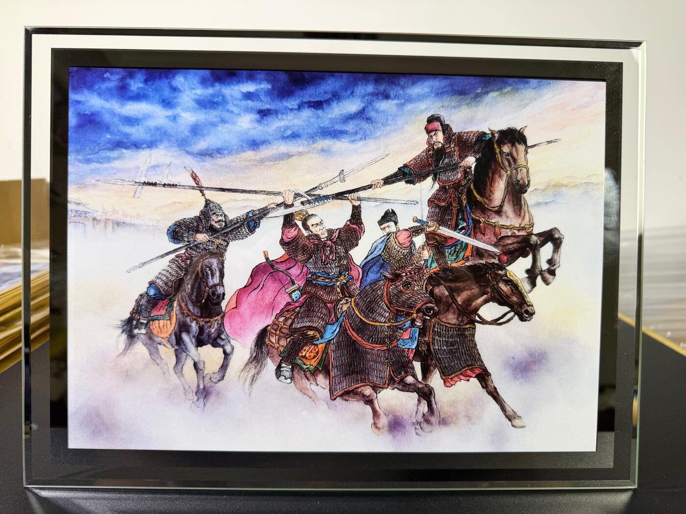 NO.15 好又多金牌大场，双11狂欢继续！每周一站式配齐，方便凑单！（周6晚8点截拍，卖家送拍0抽成！） 山河潮玩 侠哥 三英战吕布 A4海报+水晶摆台 非常精美