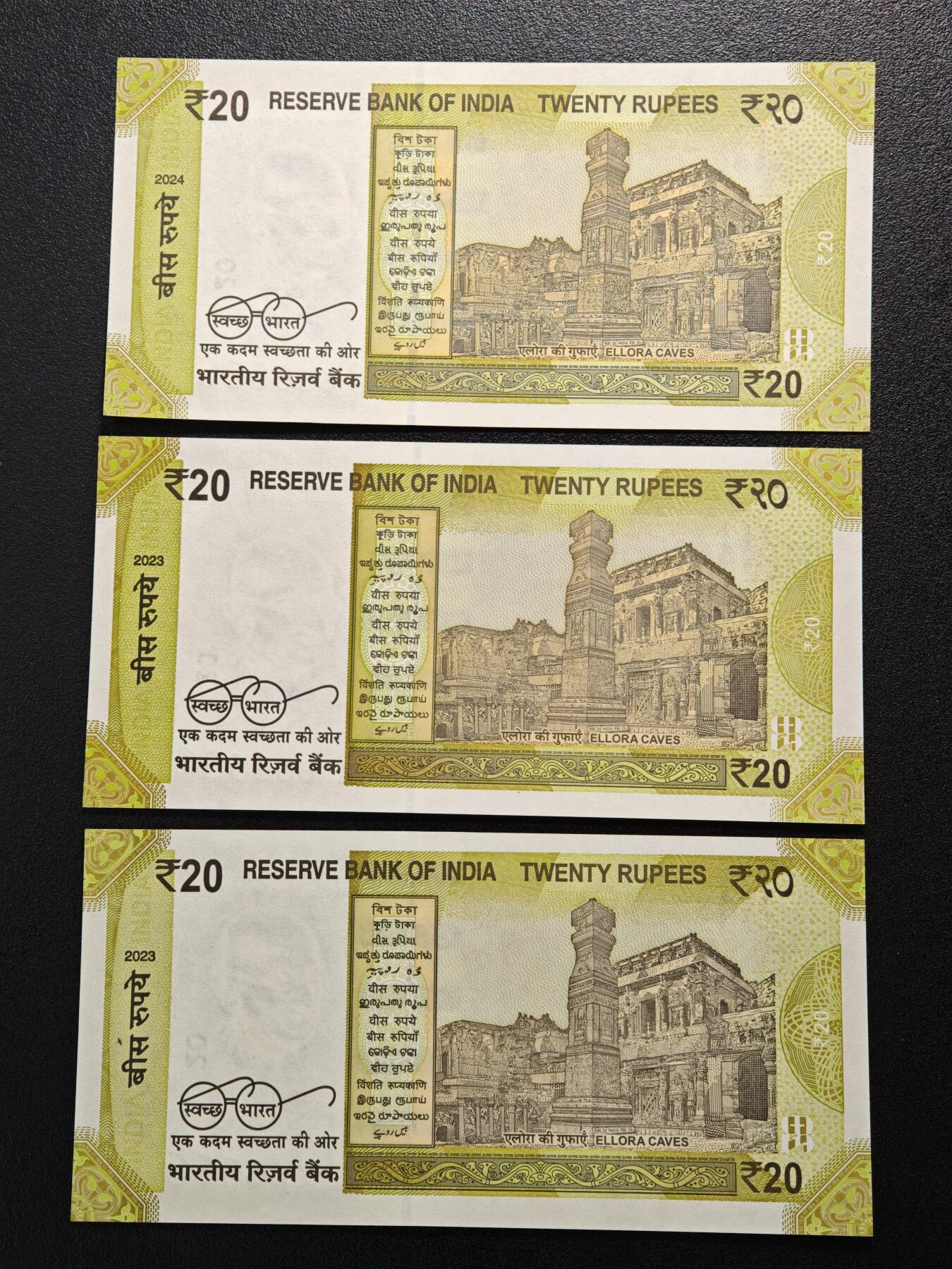 【德藏】世界币章拍卖第152期（拍品征集中~欢迎藏友联系） 顶级靓号 3张一组 印度20卢比 666666 小通天号