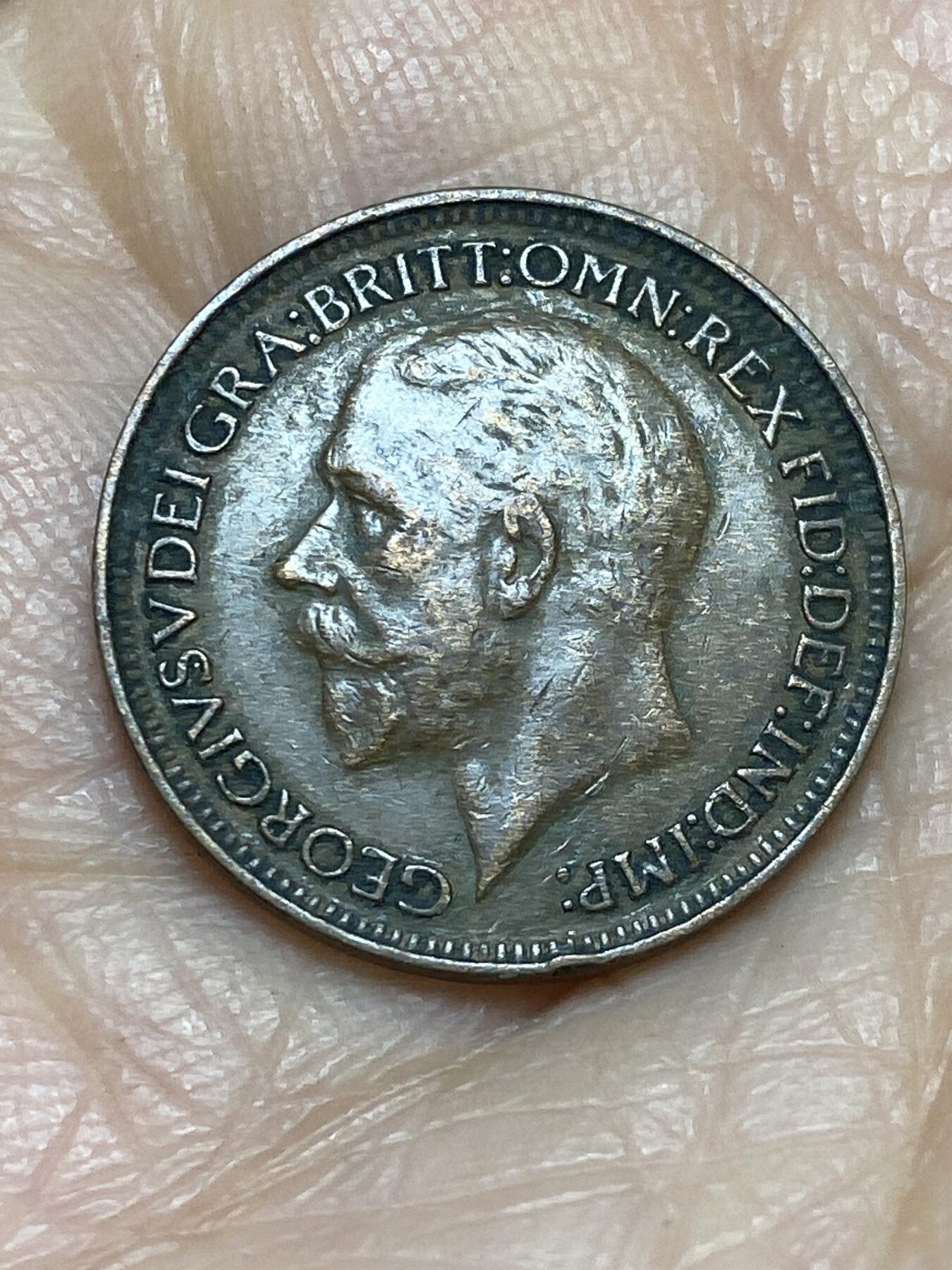 2025年第一百二十五场(总第一百五十一场）外国好品散币(免佣金) 英国🇬🇧1928年1法新(乔治五世第三版)