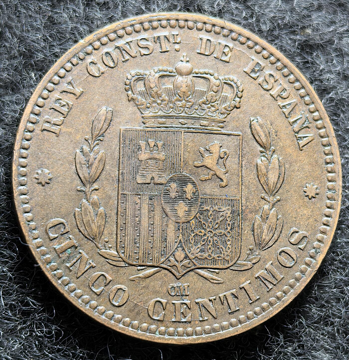 西班牙、丹属西印度、法属殖民地、乌拉圭银币古铜币，周五晚上九点倒数截拍，满百包邮，可寄存半年，喜欢朋友微信扫描二维码可直接参拍 UNC品相西班牙1878年5分，km674