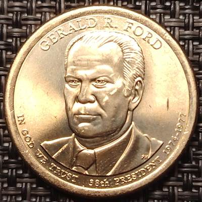 布加迪🐬～世界钱币(上海)🌾第 258 期 /  各国套币和散币 - 美国🇺🇸总统币 第38任 杰拉尔德·福特(1974-1977)  