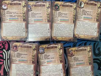 寸草不生拍卖会 第十三期 （ 持续收拍中） 权迎东水浒英雄传 裸卡7张