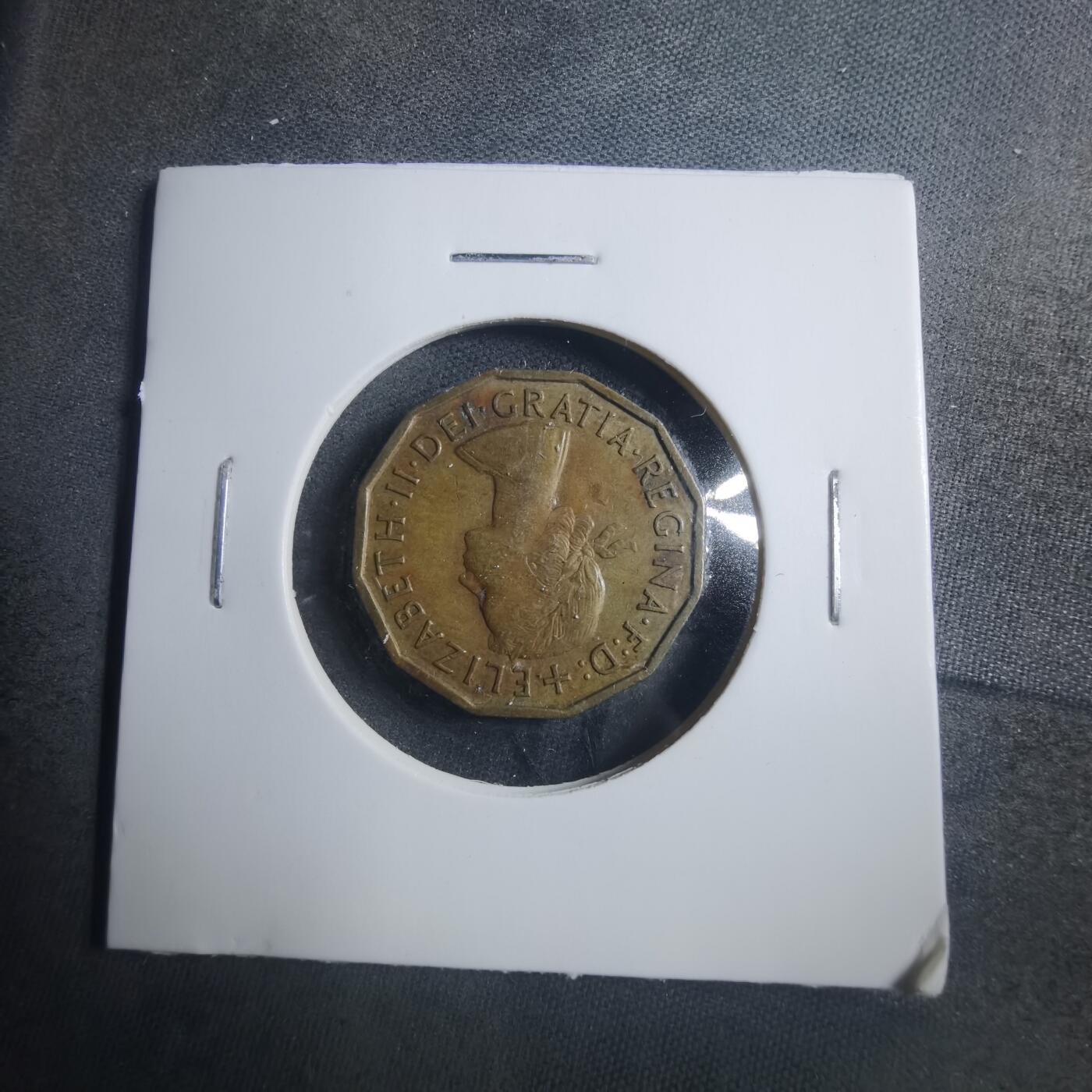 沼泽如烟--第893场 英国1954年3便士