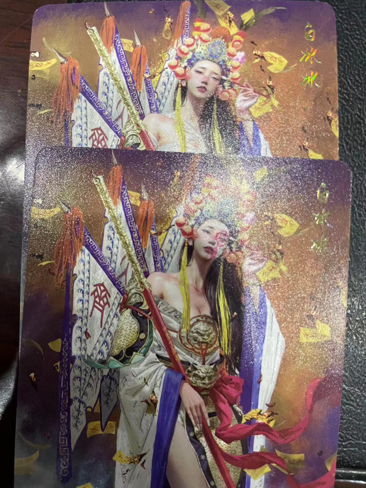 寸草不生拍卖会 第十三期 （ 持续收拍中） 燎原卡牌 ST-Brush 老师 刷子老师作品 普卡双服饰-白冰冰