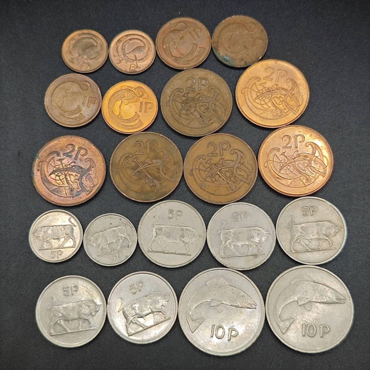 【淘币小摊】实时拍第七百九十拍   散币场   满百包邮可预留二周 每周一统一发货   爱尔兰21枚