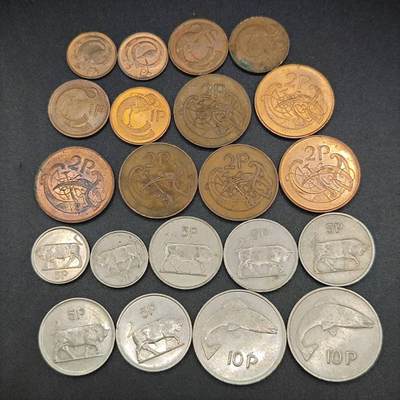 【淘币小摊】实时拍第七百九十拍   散币场   满百包邮可预留二周 每周一统一发货   - 爱尔兰21枚