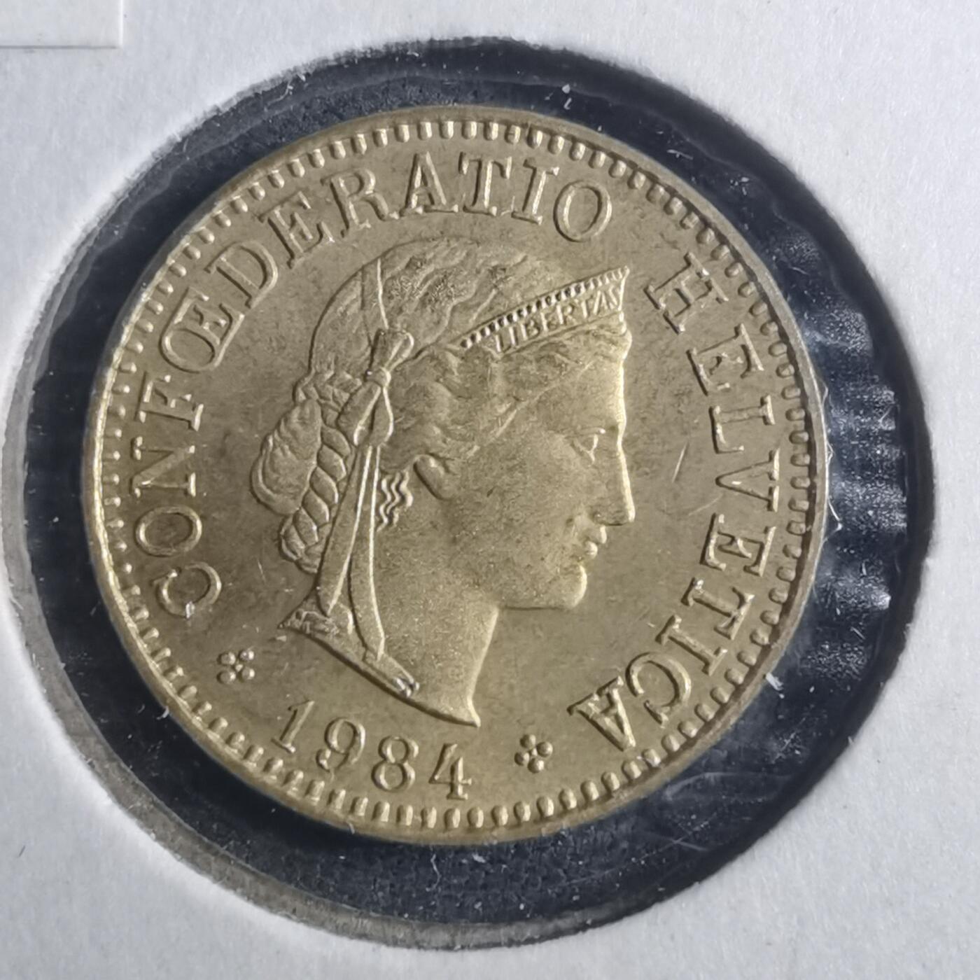 沼泽如烟--第893场 瑞士1984年五分