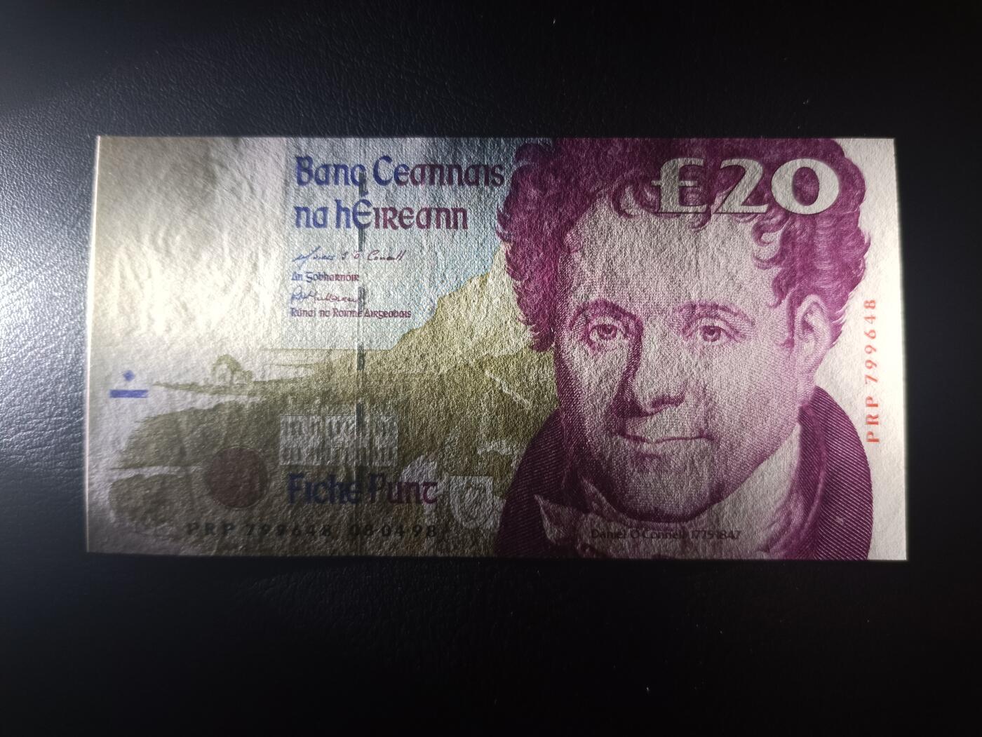 2025十一月第二期，总第200期 爱尔兰1998年20镑AUNC，独立领袖康奈尔和爱尔兰宪法