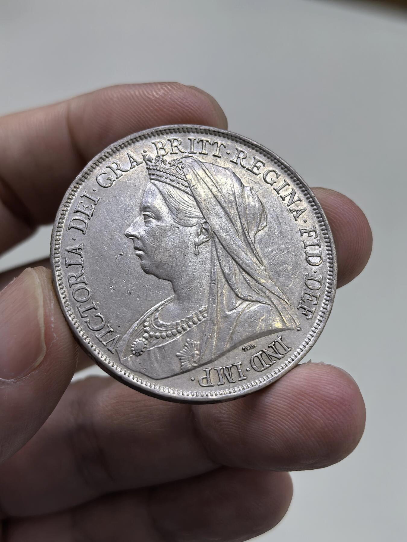 博洋堂“物美丰成”11月精品专场暨第145期（全场包邮） 英国1899年维多利亚批纱版马剑银币