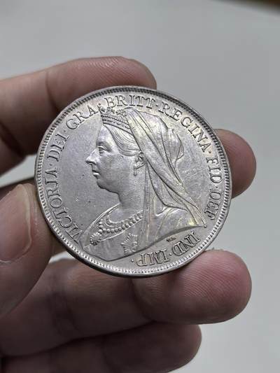 博洋堂“物美丰成”11月精品专场暨第145期（全场包邮） - 英国1899年维多利亚批纱版马剑银币