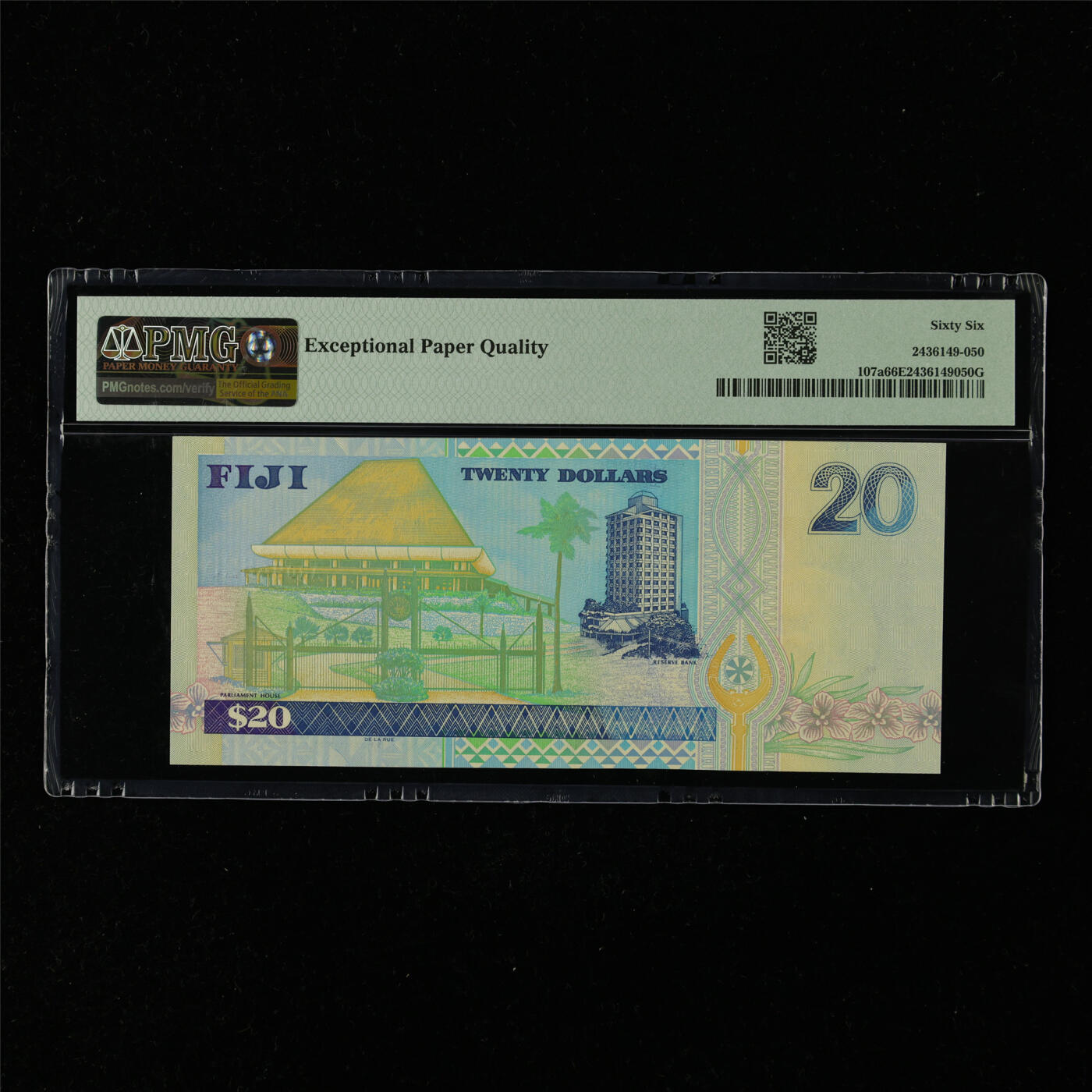 【亘邦集藏】第216期拍卖 2002年 斐济20元 PMG 66EPQ AR094525