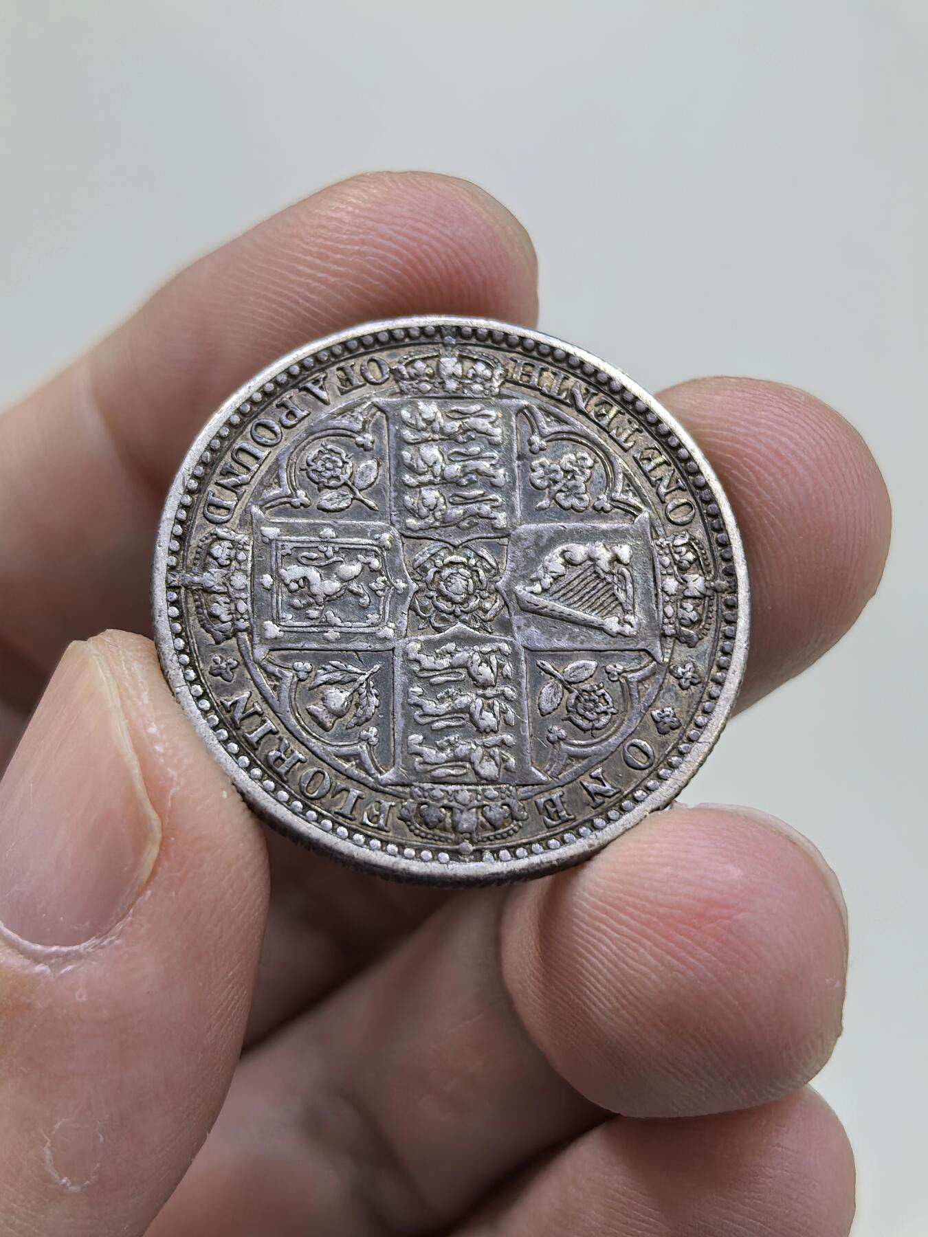 博洋堂“物美丰成”11月精品专场暨第145期（全场包邮） 英国1849年维多利亚哥特式无神版弗洛林银币