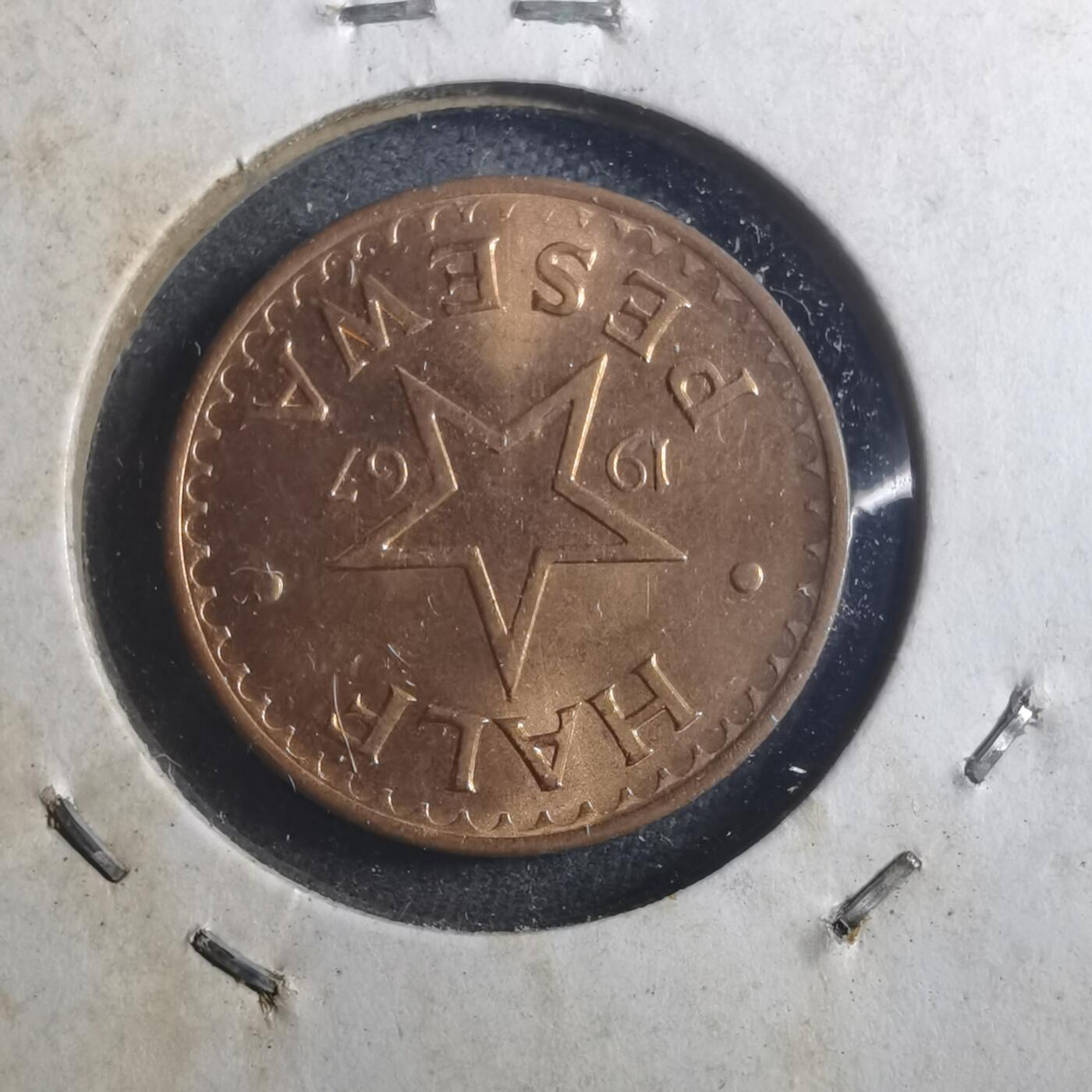 沼泽如烟--第893场 加纳1967年半便士