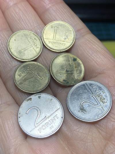 2025年第一百二十四场(总第一百五十场）外国好品散币(免佣金) - 匈牙利🇭🇺6枚：1998年2004年1福林，1999年2003年2福林