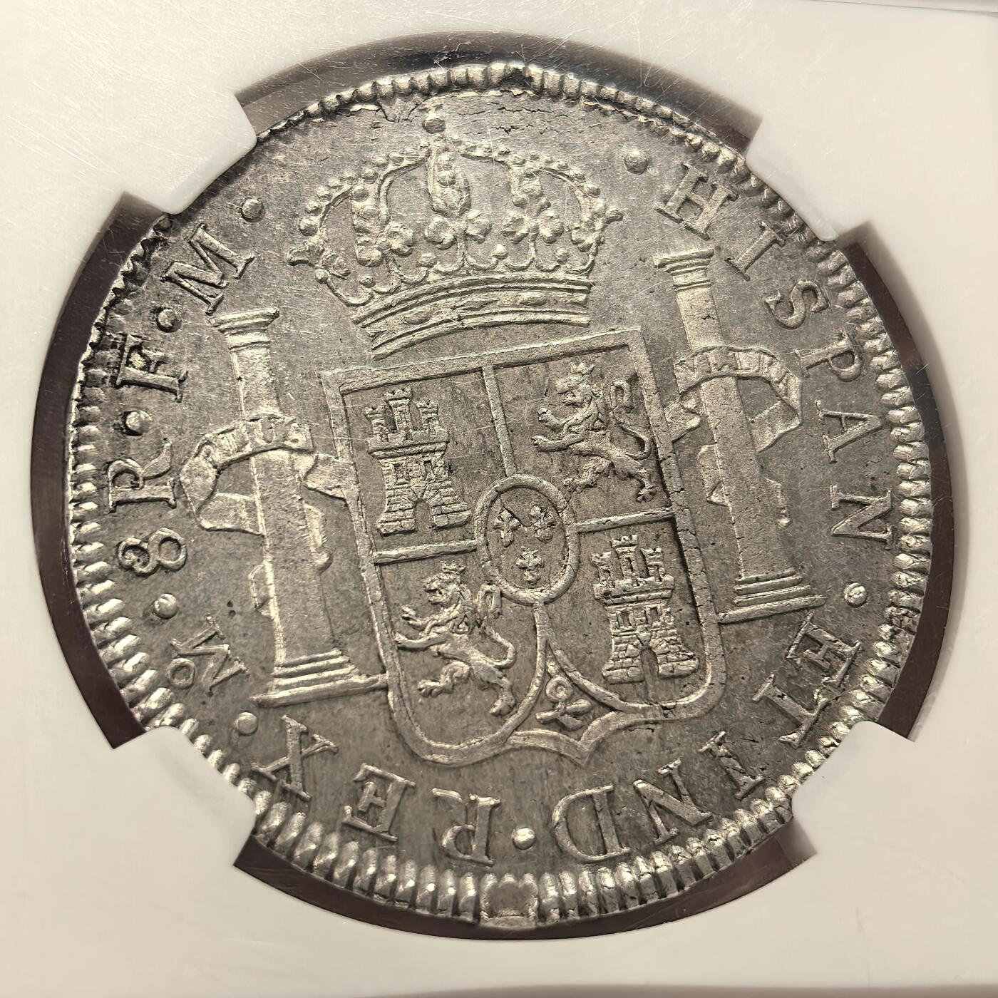 博洋堂“物美丰成”11月精品专场暨第145期（全场包邮） NGC MS61 西属墨西哥厂卡洛斯三世1784年8里亚尔，麦稀奇卡三人像精品最近好久没见了，这枚卡三双面深打无缺陷，有点类pooflike底板