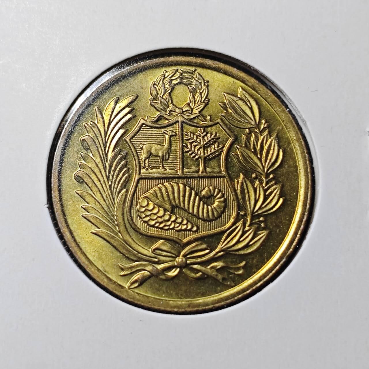 KK钱币收藏小铺  第365场  2月预留时间 周末发货  1982秘鲁50索尔