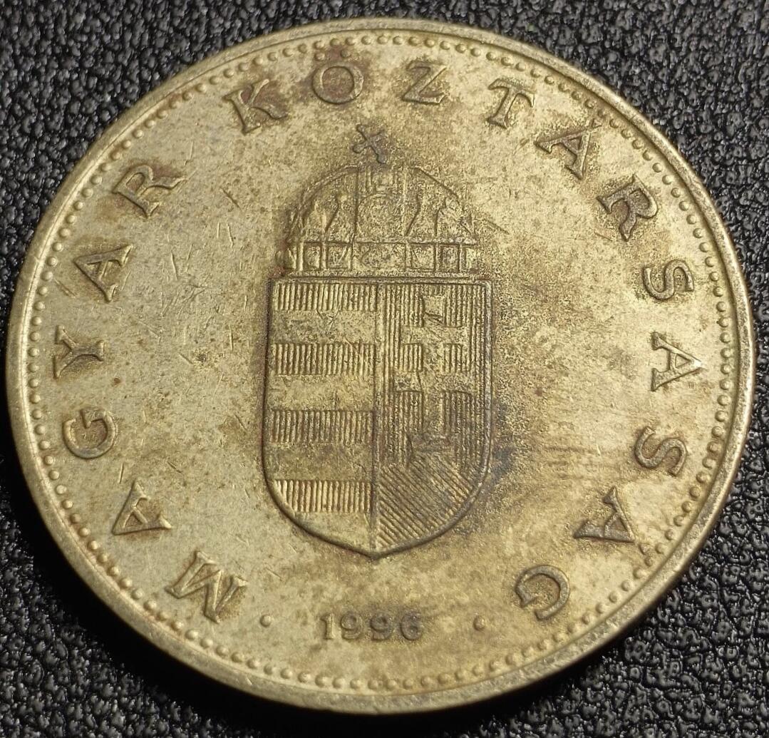 泉币菌-第127场-精品福利场(115场之后的本周末发货，感谢理解) 少见大币 匈牙利1996年 100福林黄铜硬币 29.2毫米 9.4克 王冠 