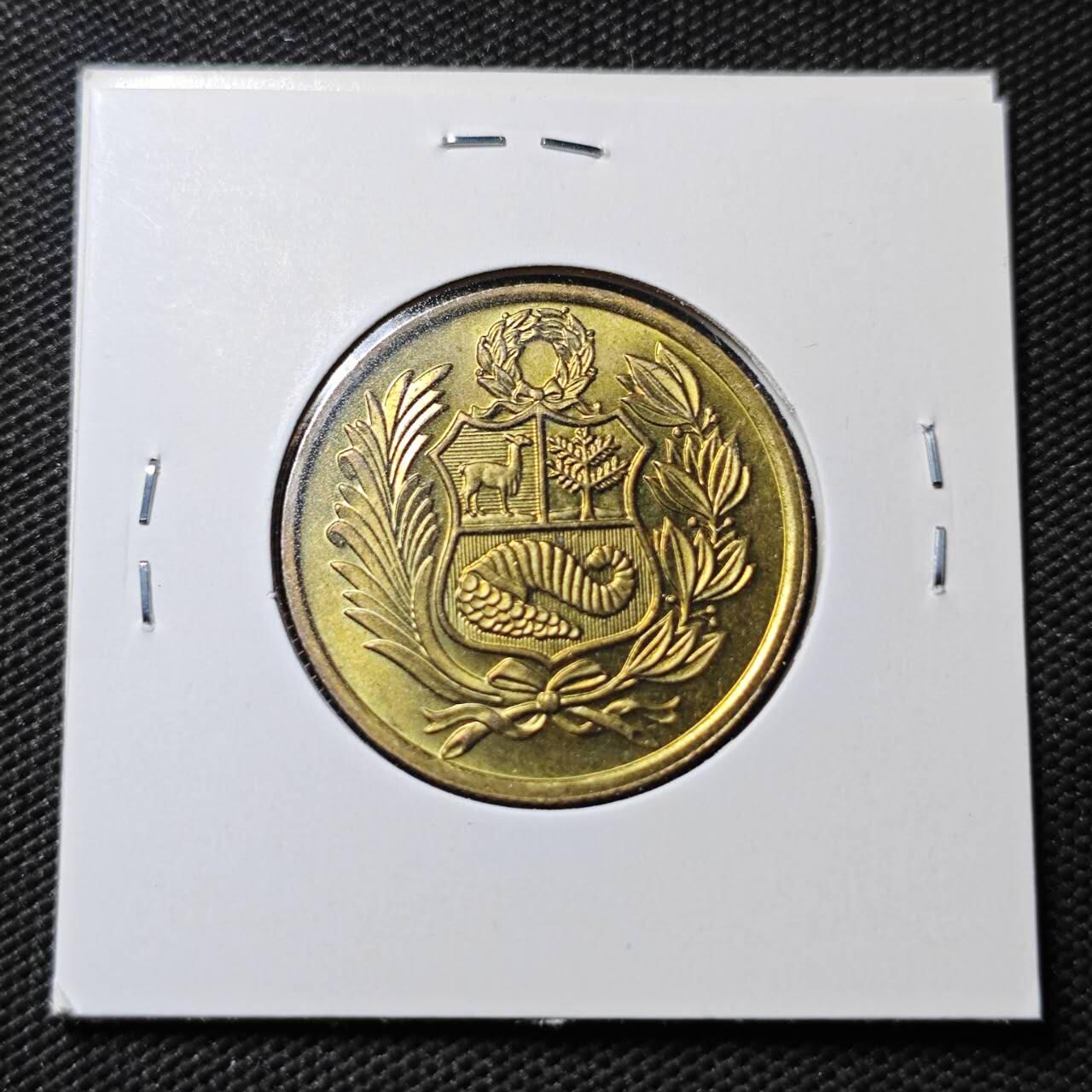 KK钱币收藏小铺  第365场  2月预留时间 周末发货  1982秘鲁50索尔