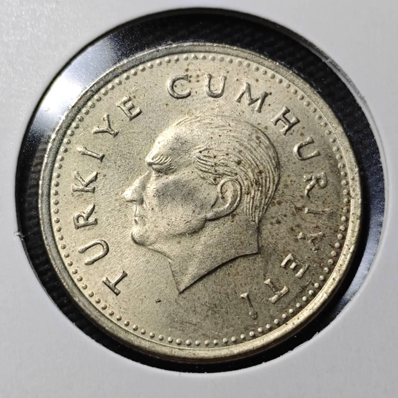 KK钱币收藏小铺  第365场  2月预留时间 周末发货  1991土耳其1000里拉 好品