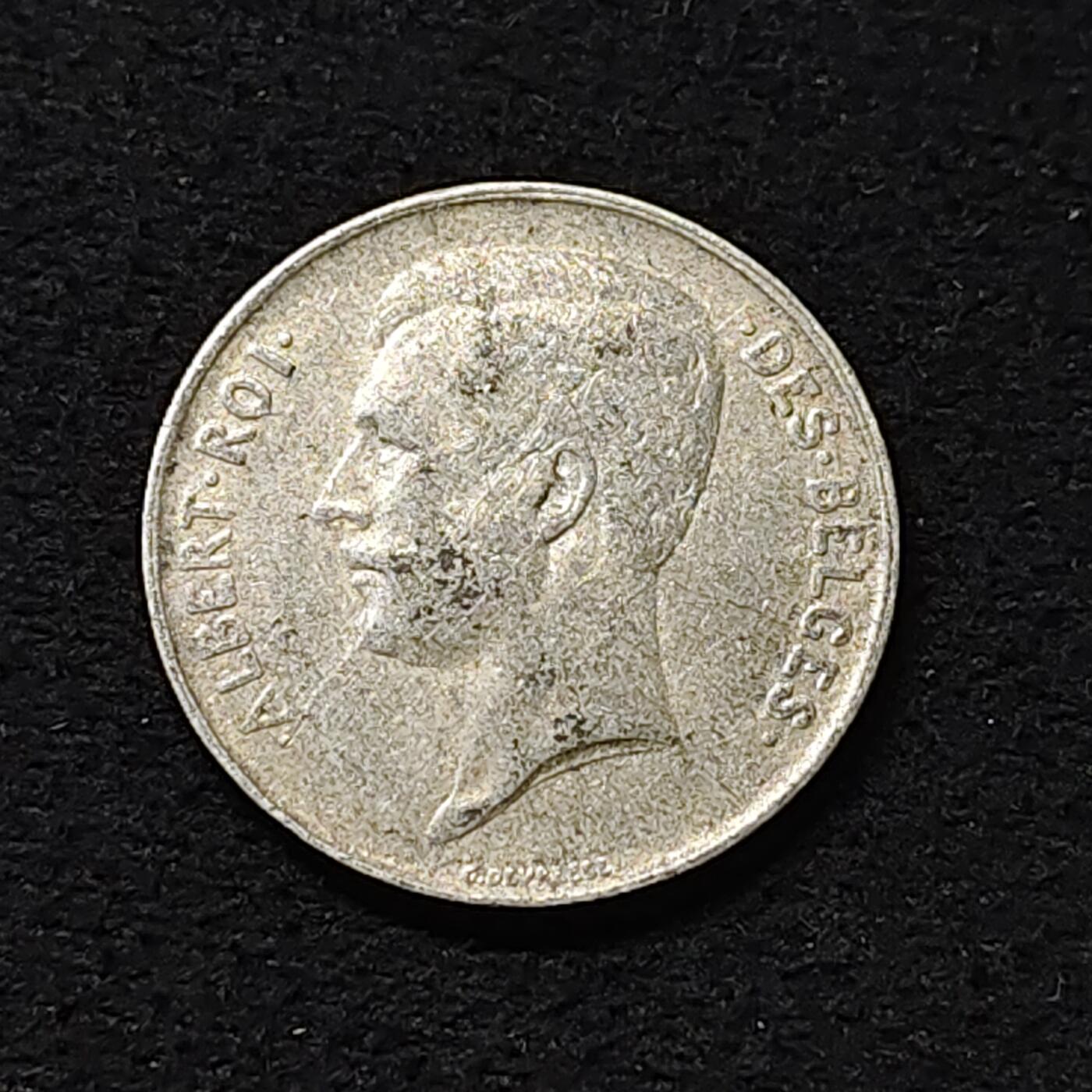 【全场包邮】纯粹捡漏拍474场（免费代拍第11场） 比利时1912年阿尔贝一世1法郎银币