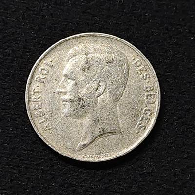 【全场包邮】纯粹捡漏拍474场（免费代拍第11场） - 比利时1912年阿尔贝一世1法郎银币