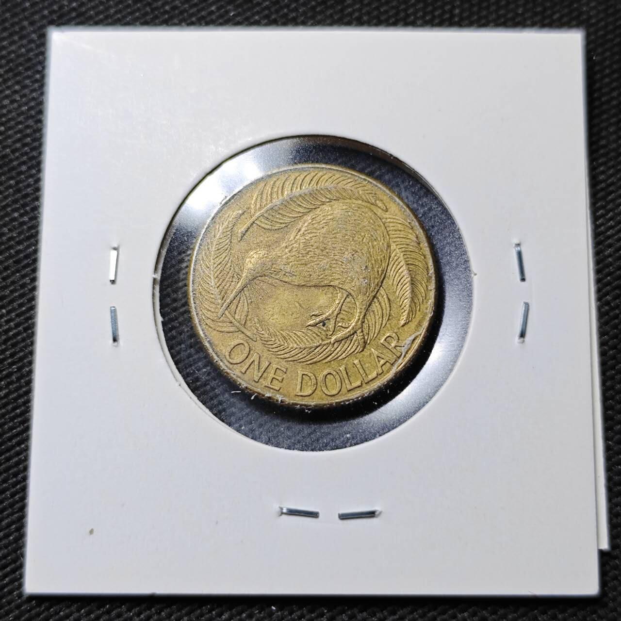 KK钱币收藏小铺  第365场  2月预留时间 周末发货  新西兰1元