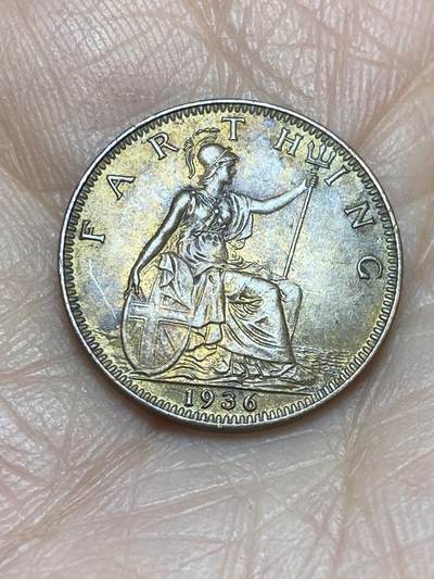 2025年第一百二十五场(总第一百五十一场）外国好品散币(免佣金) - 英国🇬🇧1936年1法新(乔治五世逝世年，第三版关门年)