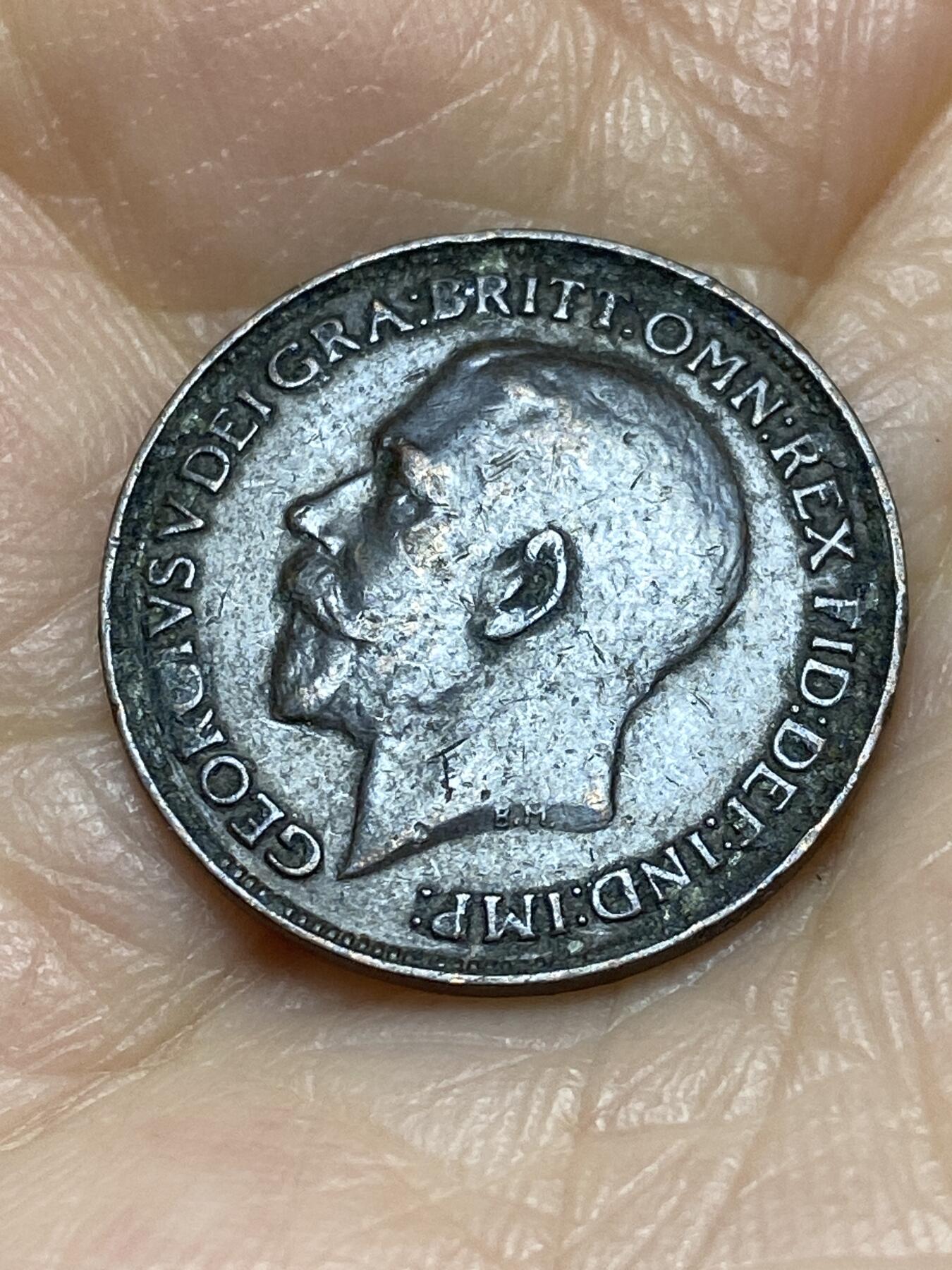 2025年第一百二十四场(总第一百五十场）外国好品散币(免佣金) 英国🇬🇧1925年1法新(乔治五世第二版，关门年)