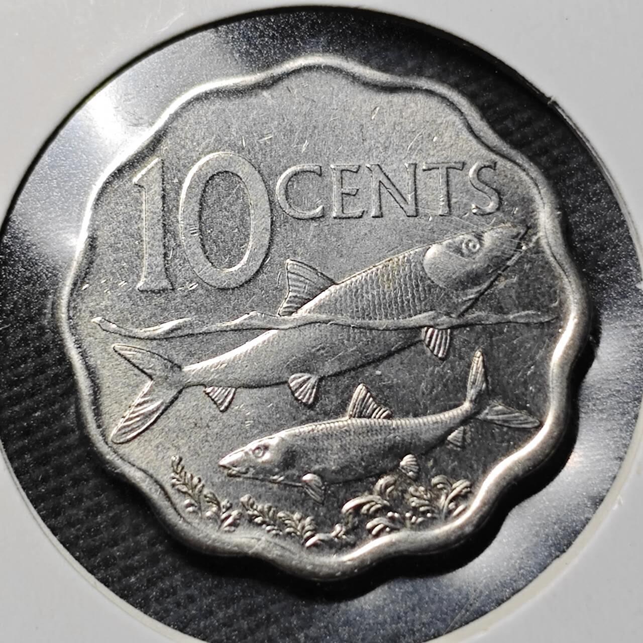 KK钱币收藏小铺  第365场  2月预留时间 周末发货  巴哈马10分