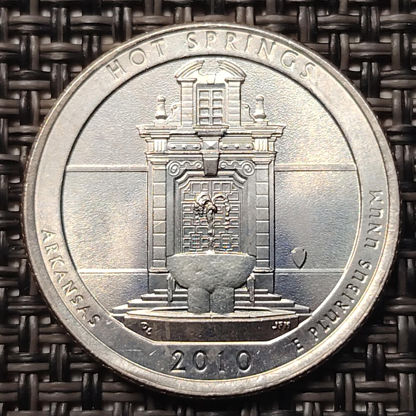 布加迪🐬～世界钱币(上海)🌾第 258 期 /  各国套币和散币 美国🇺🇸 2010年 25美分 国家公园纪念币系列5枚