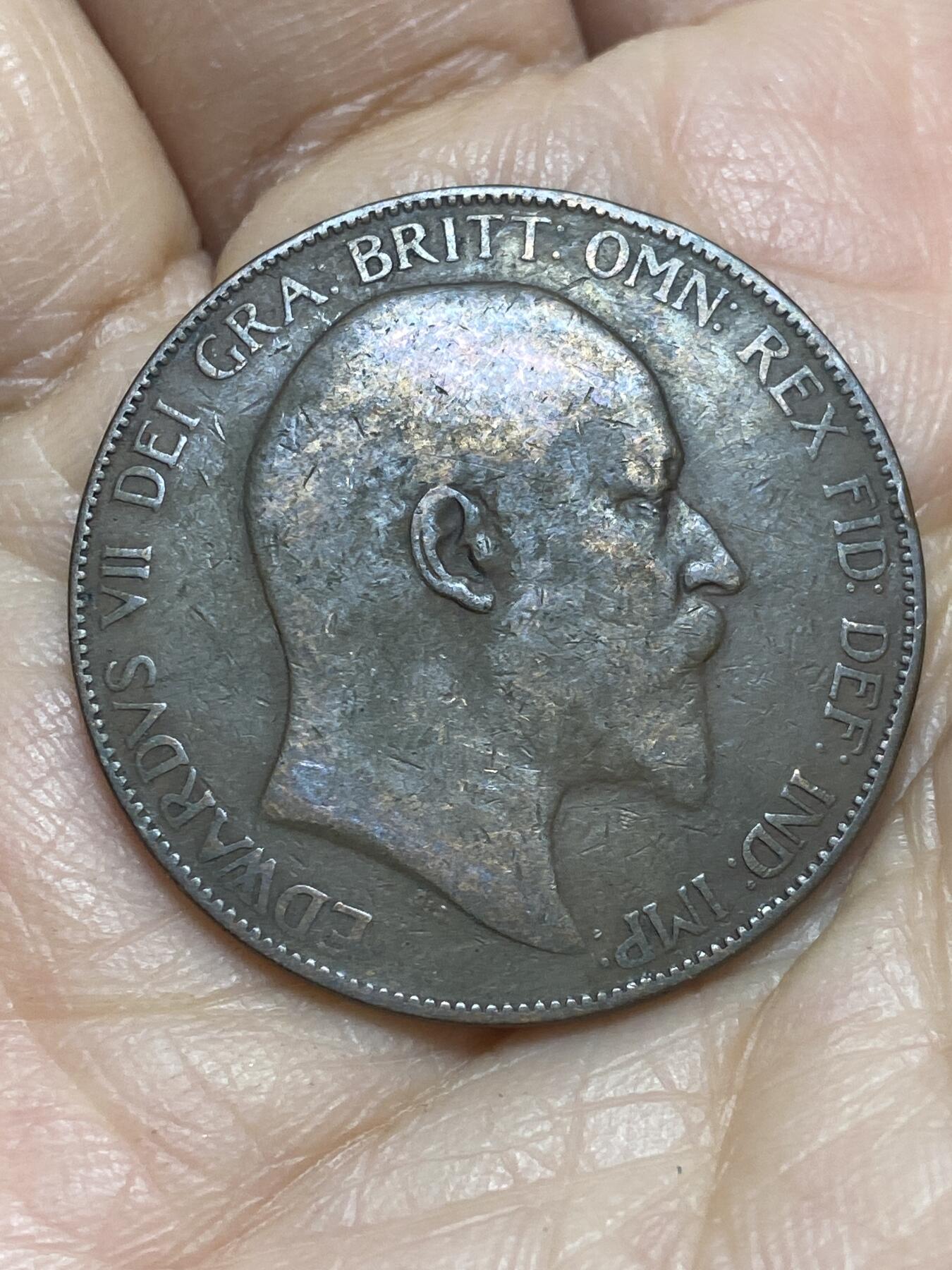 2025年第一百二十五场(总第一百五十一场）外国好品散币(免佣金) 英国🇬🇧1907年1便士(爱德华七世时期)