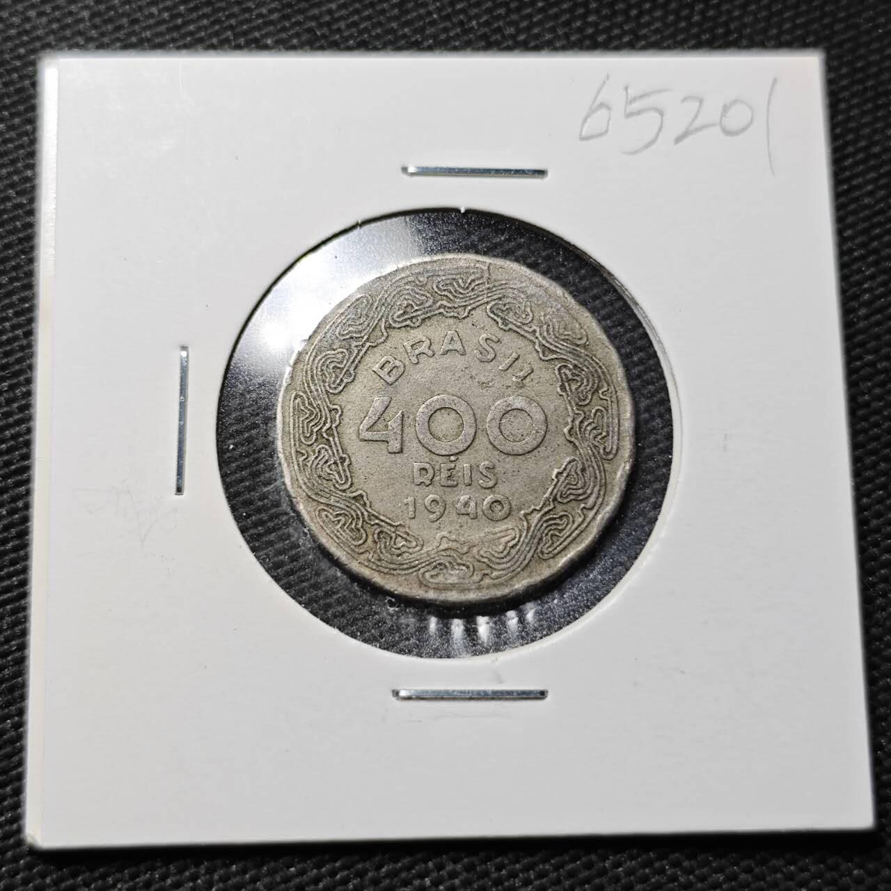 KK钱币收藏小铺  第365场  2月预留时间 周末发货  1940巴西400瑞斯