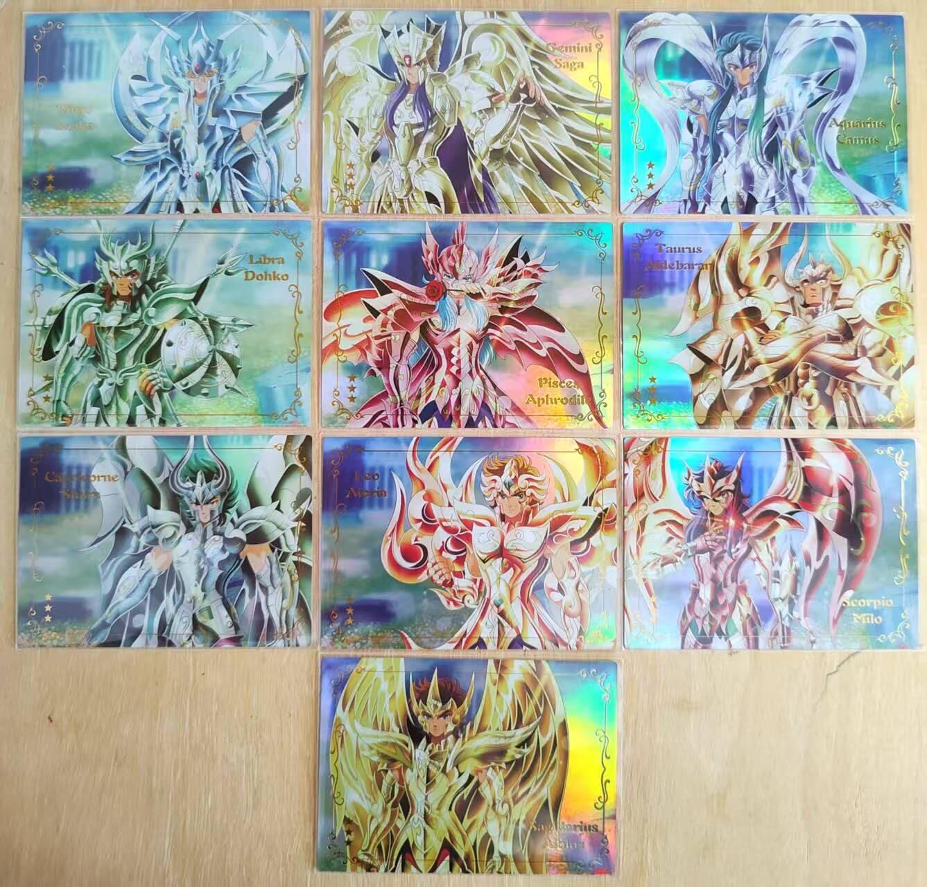 龙虎卡牌第六二场 百里霸场 （无佣金，周六结拍，欢迎送拍） 彩闪10张 圣斗士系列 横版圣衣