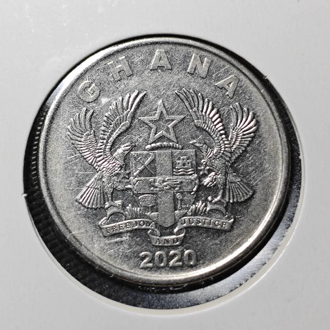 KK钱币收藏小铺  第365场  2月预留时间 周末发货  加纳50分