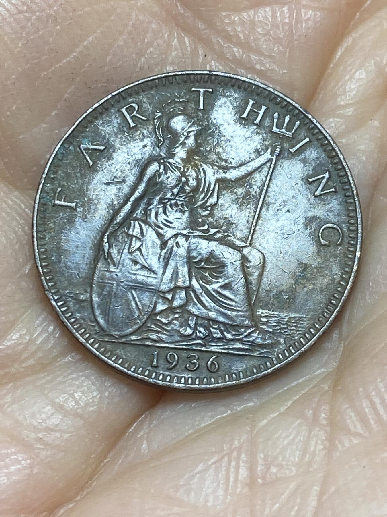 2025年第一百二十五场(总第一百五十一场）外国好品散币(免佣金) 英国🇬🇧1936年1法新(乔治五世逝世年，第三版关门年)