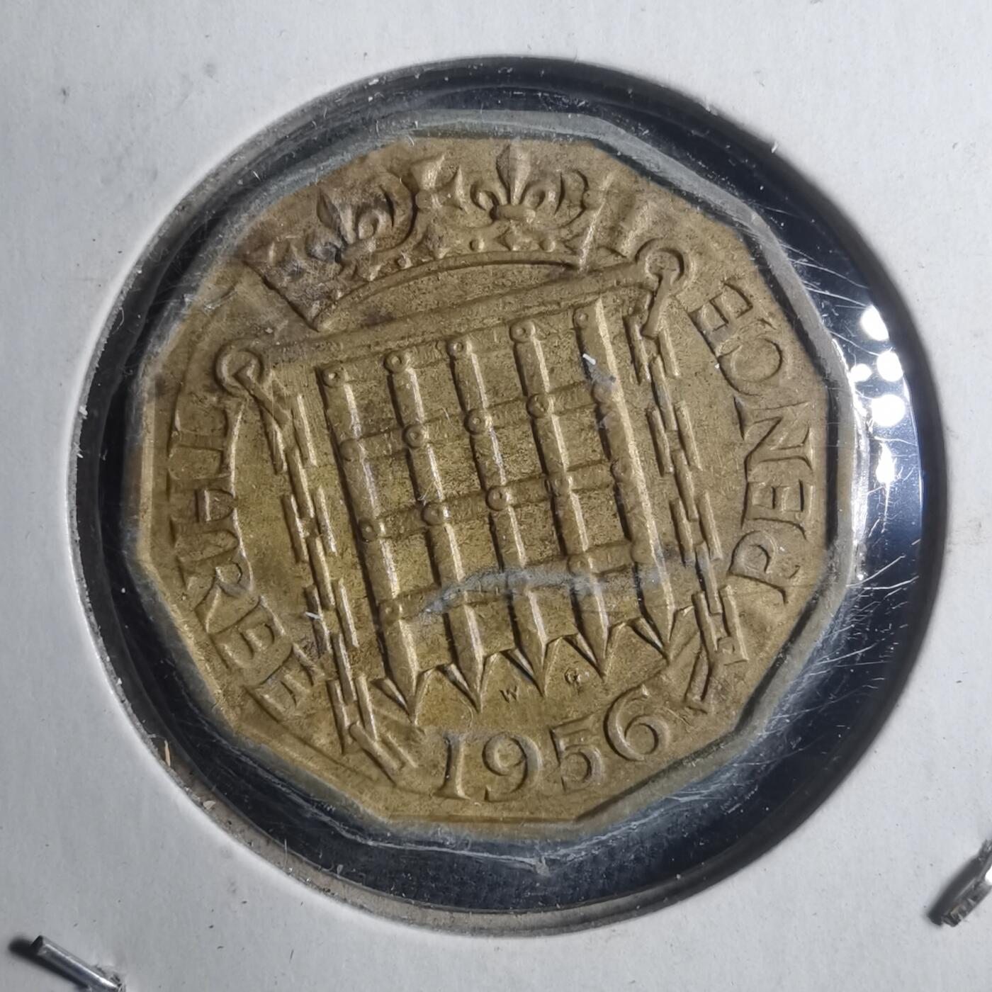 沼泽如烟--第893场 英国1956年3便士