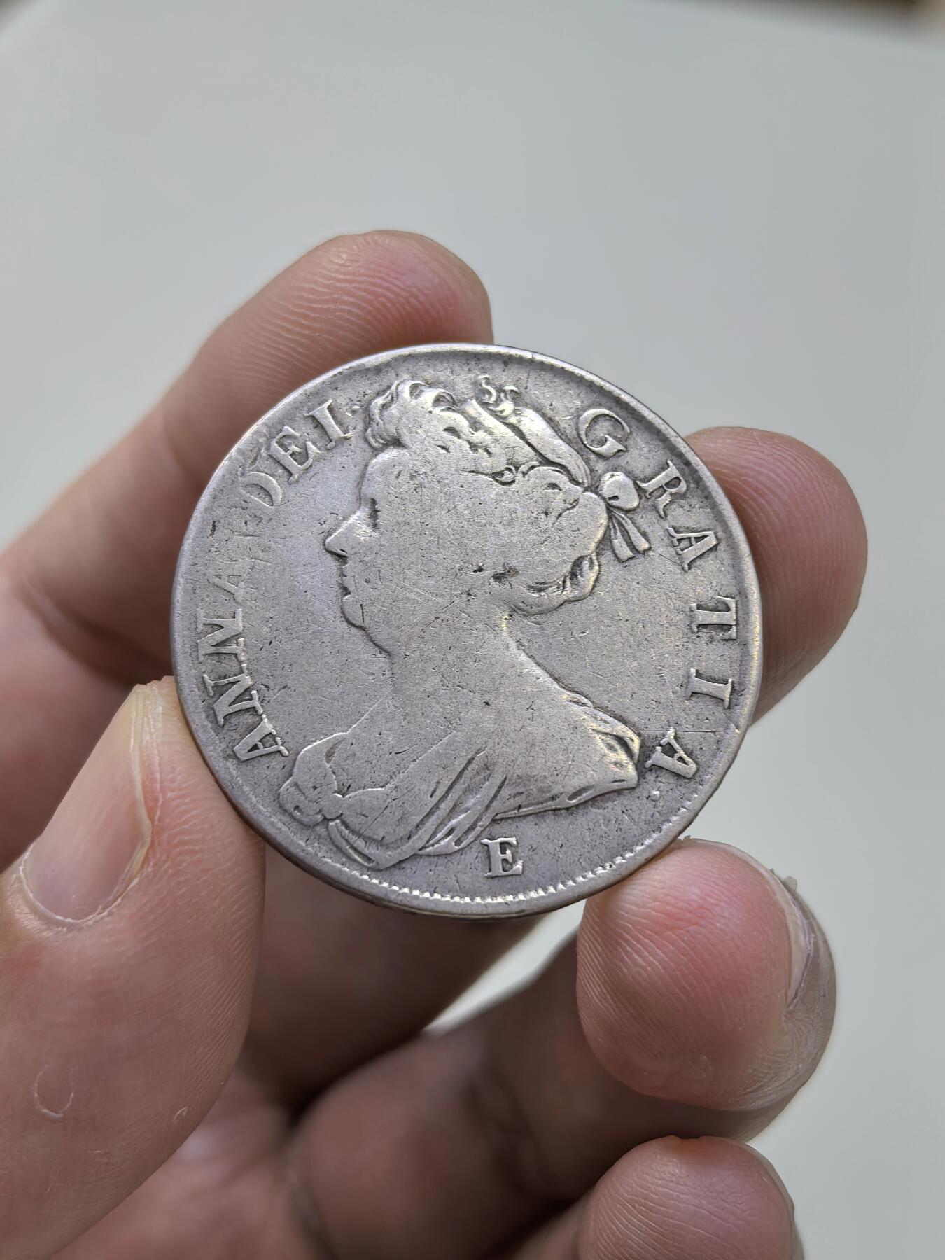 博洋堂“物美丰成”11月精品专场暨第145期（全场包邮） 英国1708年安妮女王半克朗银币E版爱丁堡版