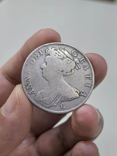 博洋堂“物美丰成”11月精品专场暨第145期（全场包邮） - 英国1708年安妮女王半克朗银币E版爱丁堡版